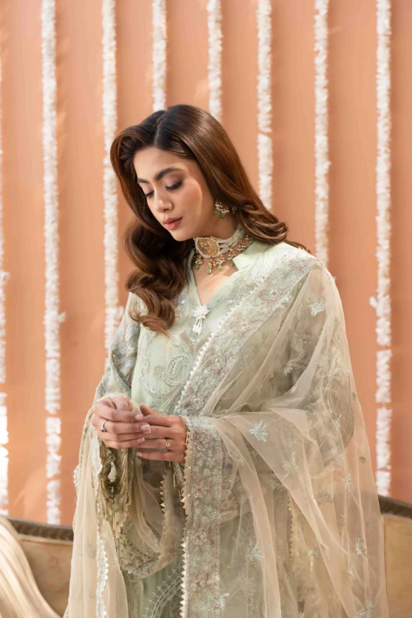 Pure Bamber Suit with Intricate Embroidery