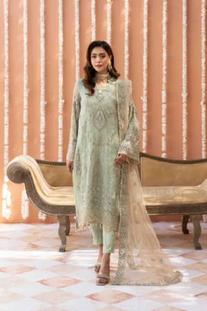 Pure Bamber Suit with Intricate Embroidery