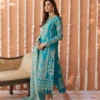 Luxurious Bamber Suit with Net Dupatta and Raw Silk Trousers